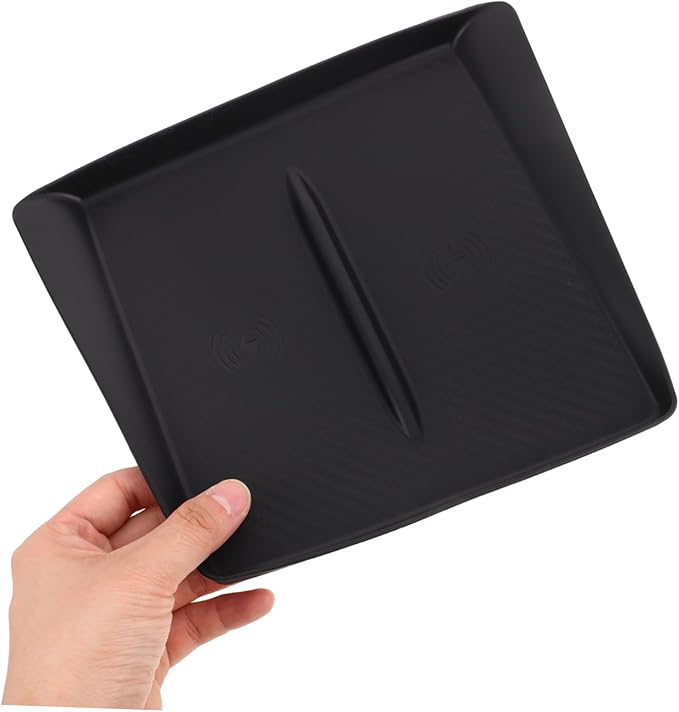 Wireless Charger Pad Silicone Car Interior Mat Center Console Phone Holder Wireless Charging Slip Design
