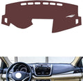 generic leather dashboard cover Compatible with Toyota Vios FS 2017-2019，dash cover, Non-Slip Dash Cover, Dash mat Dashboard Cover, Interior Dash Covers, brown