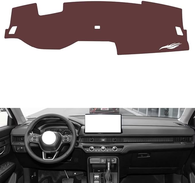 Leather Dashboard Cover Compatible with Honda Breeze (HUD,No Speakers 2023，Dash Cover, Non-Slip Dash Cover, Dash mat Dashboard Cover, Interior Dash Covers