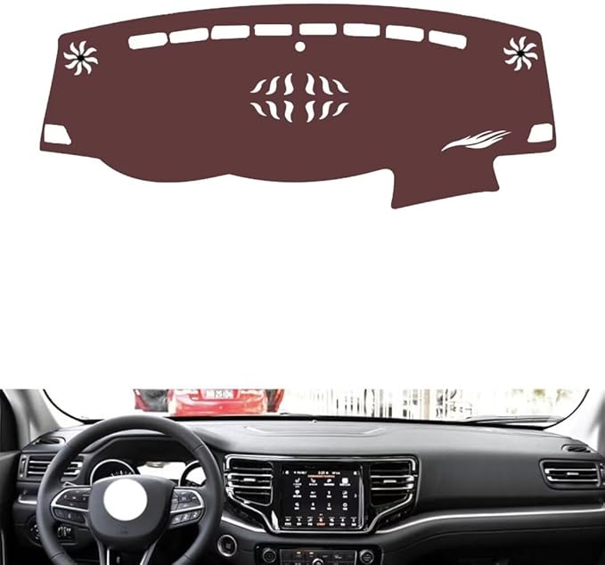 Leather Dashboard Cover Compatible with Jeep Grand Commander，Dash Cover, Non-Slip Dash Cover, Dash mat Dashboard Cover, Interior Dash Covers