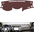 Leather Dashboard Cover Compatible with Nissan Terra，Dash Cover, Non-Slip Dash Cover, Dash mat Dashboard Cover, Interior Dash Covers