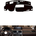 leather dashboard cover Compatible with LEX RX (HUD 2016-2019，dash cover（black）