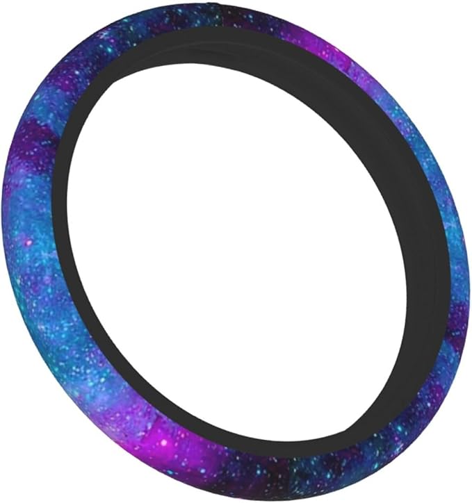 Galaxy Steering Wheel Cover for Women Men Girls Car Accessories Decor Anti-Slip Neoprene Auto Steering Wheel Covers Protector Universal 15 Inch