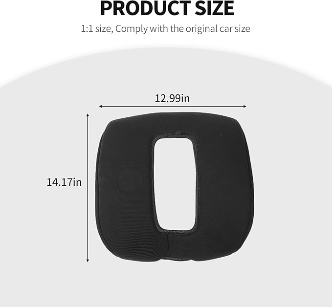 JeCar Armrest Cover Neoprene Center Console Cushion Pad Compatible with Chevy Silverado/Suburban/Tahoe/Avalanche/GMC Yukon 2007-2013