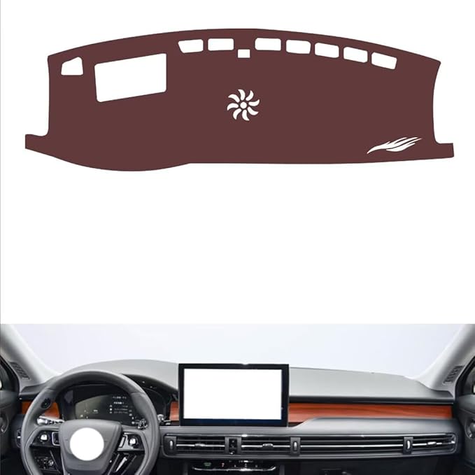 Leather Dashboard Cover Compatible with Lincoln Adventurer (HUD 20-2022，Dash Cover, Non-Slip Dash Cover, Dash mat Dashboard Cover, Interior Dash Covers