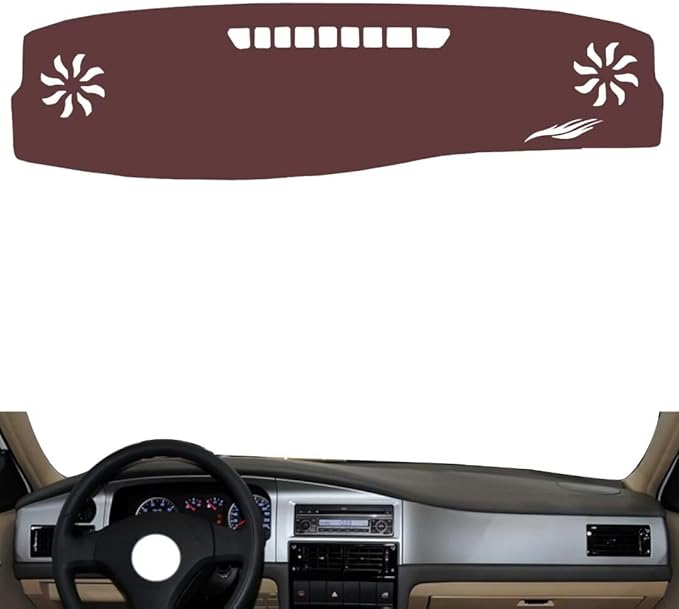 Leather Dashboard Cover Compatible with VW Santana Vista（No air Outlet） 2004-2010，Dash Cover, Non-Slip Dash Cover, Dash mat Dashboard Cover, Interior Dash Covers