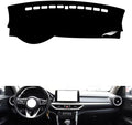 leather dashboard cover Compatible with Kia K3 (Cerato) 2019，dash cover（black）