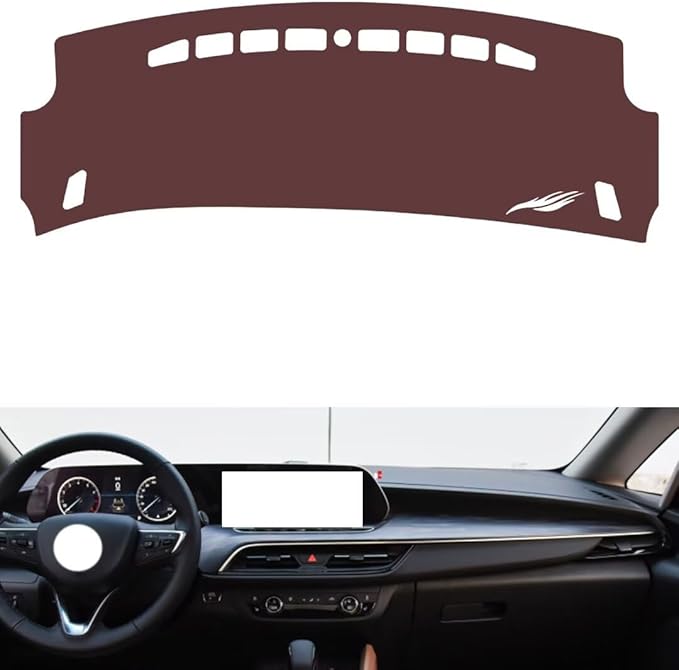 Leather Dashboard Cover Compatible with Buick GL6 2021，Dash Cover, Non-Slip Dash Cover, Dash mat Dashboard Cover, Interior Dash Covers
