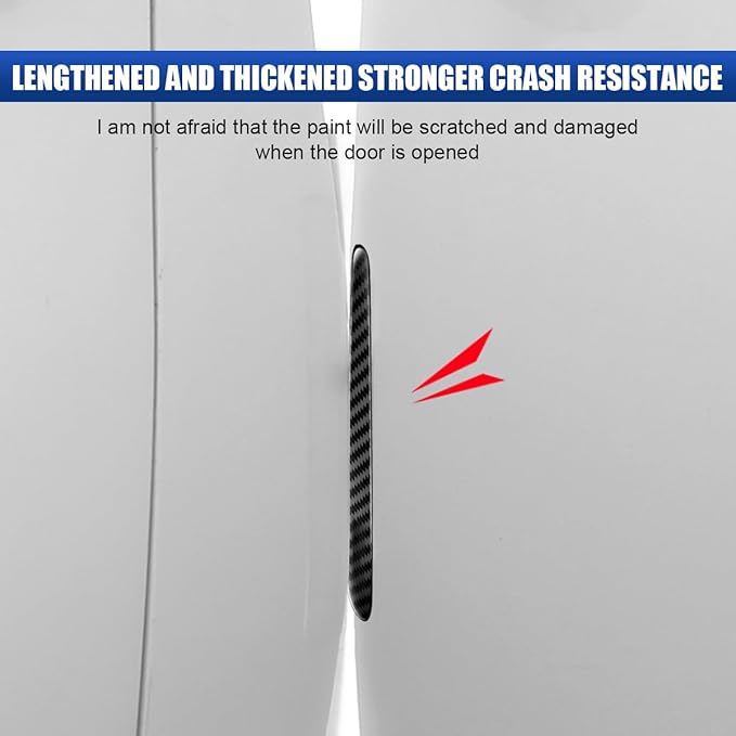 16PCS Car Door Handle Cup Scratch Protector Set, Waterproof Car Door Bowl Sticker Protector Film, Anti-Scratch Car Paint Cover Guard Pad Universal for Most Cars, SUVs (Carbon Fiber)