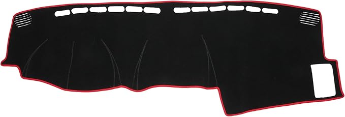 Dash Cover for Honda CRV Non-Slip | Center Console Dash Cover Mat Black Red 1 Pcs