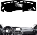 leather dashboard cover Compatible with Infiniti QX30，dash cover（black）
