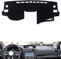leather dashboard cover Compatible with SubaruSubaru NEW FORESTER 2013-2018，dash cover（black）
