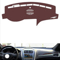 Leather Dashboard Cover Compatible with Lincoln MKZ（Warning Light）,Dash Board Cover mat Anti-Slip Sun-Proof and dust-Proof(Brown)