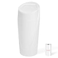 Kincown Car Trash Can, Mini Car Trash Bin with Lid, Leakproof Cup Holder Car Garbage Can with 20 Trash Bags, Vehicle Front Back Seat Organizers and Storage for Car, Home, Office, White