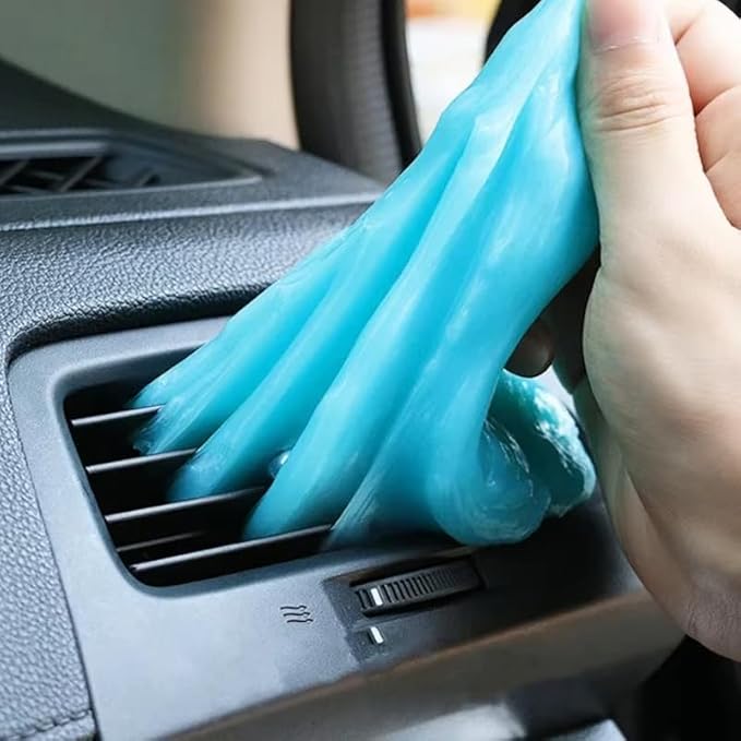 Car Cleaning Gel Compatible with Hyundai Santa, 200g Detailing Putty for Auto Vents, Dashboard, Cup Holders - Reusable Multifunctional Dust Remover,200g*2
