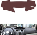 Leather Dashboard Cover Compatible with Toyota Vios 2008-2013，Dash Cover, Non-Slip Dash Cover, Dash mat Dashboard Cover, Interior Dash Covers