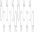 12Pcs White Silicone Cord Strap, Silicone Cable Ties, Reusable Cable Ties Management Organizer, Multipurpose Elastic Cord Organizer for Bundling and Fastening Cable