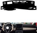 Leather Dashboard Cover Compatible with Toyota Avalon (HUD 2019-2021，Dash Cover（Black）