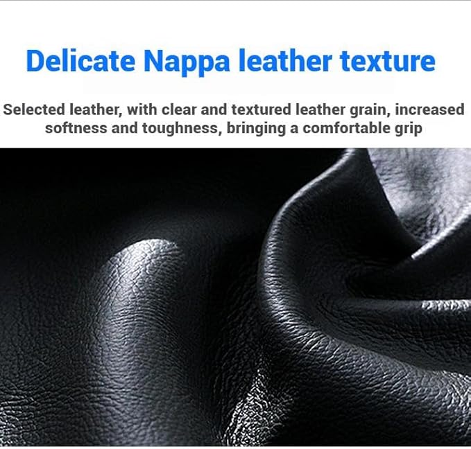 Leather Steering Wheel Cover 15 Inches Car Steering Wheel Cover Stretchy Easy Installation Durable Breathable Non-Slip for Honda Civic Accord Fit CRV HRV Pilot Odyssey Accessories -Grey