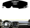 generic leather dashboard cover Compatible with Volvo XC40，dash cover（black）