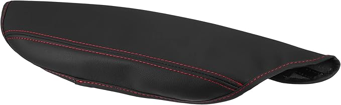X AUTOHAUX Car Center Console Armrest Cover for Toyota CH-R 2017-2021 Faux Leather Interior Arm Rest Cover Elbow Cushion Pad Black