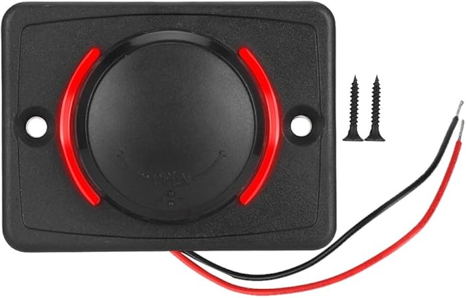 Car Dual USB Port Socket, 3.1A DC12V/24V Portable Mini Power Charger Socket with LED Indicator for High End Large Scale Vehicles Such as Ships, Yachts, RVs, Buses(Red)