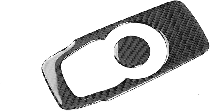NVCNX Real Premium Carbon Fiber for Chrysler 300 Accessories 2015-2023 2016 2017 2018 2019 2020 2021 2022 S/C/Limited/Touring Center Console Rotary Gear Shift Selector Cover Interior Trim Sticker 2PCs