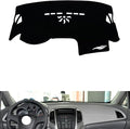 leather dashboard cover Compatible with Buick Excelle（Full coverage） 2010-2014，dash cover（black）