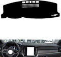 leather dashboard cover Compatible with Volvo V90，dash cover（black）