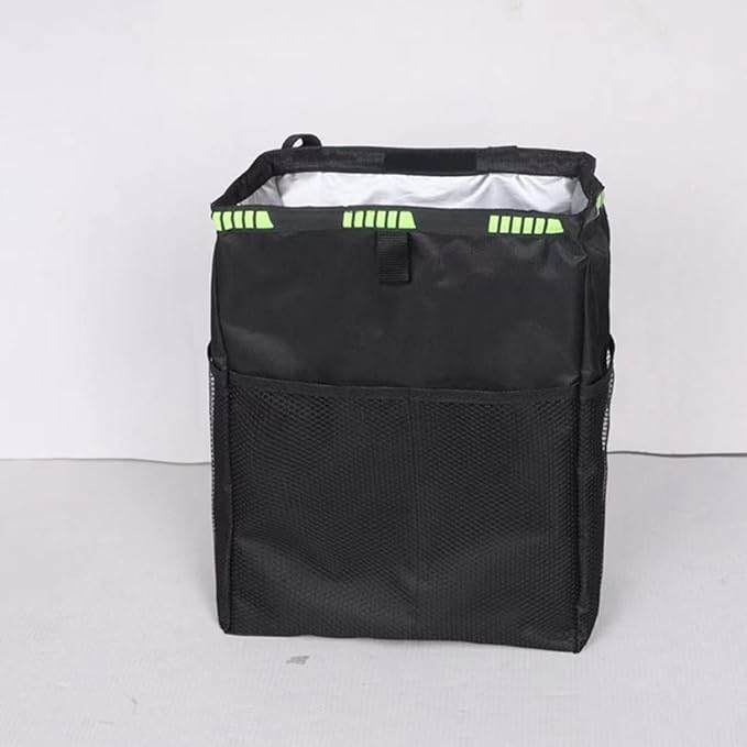 Car Seat Organizer Storage Bag Waterproof Large Capacity Backseat Hanging Storage Pouch with Trash Can for Vehicle Interior Automotive Use