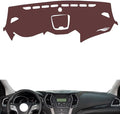 Leather Dashboard Cover Compatible with HyundaiHyundai New Santafe（Middle Storage Box） 2013-2017，Dash Cover, Non-Slip Dash Cover, Dash mat Dashboard Cover, Interior Dash Covers