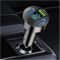 4 in 1 Cigarette Lighter USB Charger with Voltage Display,50W Car Charger USB C Fast Charge for 12-24V Cars,Multi Port Cars Cigarette Lighter Adapter Compatible with iPhone Car Accessories