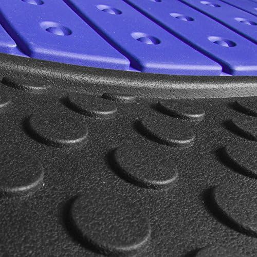 FH Group Heavy-Duty Rubber Car Floor Mats - Universal Fit, Trimmable, Climaproof - For Sedans, SUVs, Trucks - Blue