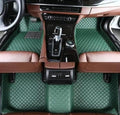 Custom Leather Car Mats, Vehicle-Specific Fit All-Weather Floor Mats, 100% Waterproof Anti-Slip Durable Protection for SUV Truck Sedan, Precision Tailored Protection (Green)