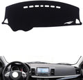 leather dashboard cover Compatible with Mitsubishi Leancer，dash cover（black）