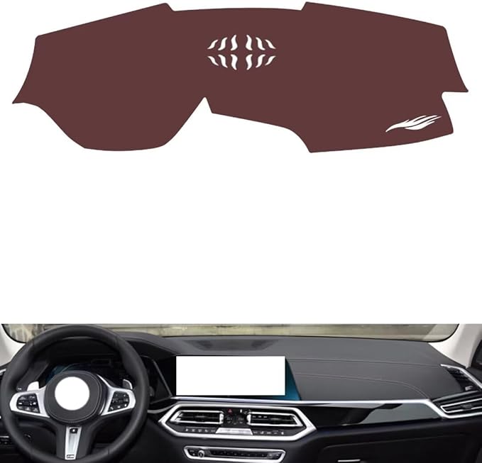 Leather Dashboard Cover Compatible with BMW X6（NO HUD） 2020-2020，Dash Cover, Non-Slip Dash Cover, Dash mat Dashboard Cover, Interior Dash Covers