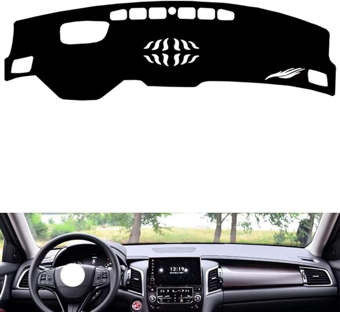 leather dashboard cover Compatible with HONDA Avancier (HUD，dash cover（black）