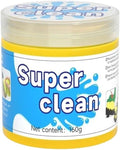 Car Cleaning Gel - Reusable Slime for Air Vents, Dashboards, Laptops, Keyboards, and More - Interior & Dirt Remover Tool(Yellow 2PCS)