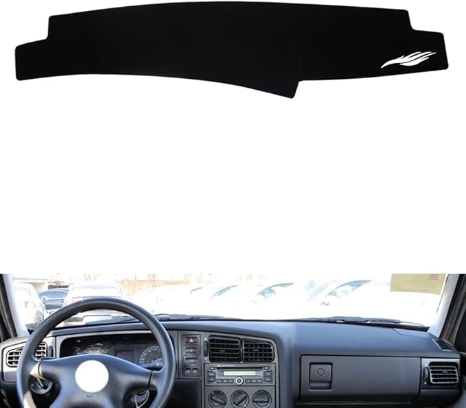 leather dashboard cover Compatible with VW Compatible with Jetta 2005-2012，dash cover（black）