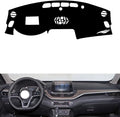 leather dashboard cover Compatible with Nissan Teana（HUD、speaker） 2021-2023，dash cover（black）