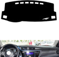 leather dashboard cover Compatible with Toyota Levin 2014-2018，dash cover（black）