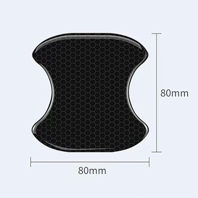Car Door Handle Protector for Mercedes Benz GLC 2023-2025 C254,Car Door Handle Scratch Protector,Car Door Handle Bowl Sticker,Reflective Car Door Handle Bowl Sticker,Black-4pcs