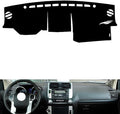 leather dashboard cover Compatible with Toyota Prado（no speakers） 2010-2016，dash cover（black）