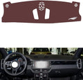 Leather Dashboard Cover Compatible with Porsche Caynne (NO Compass) 2018-2023，Dash Cover, Non-Slip Dash Cover, Dash mat Dashboard Cover, Interior Dash Covers