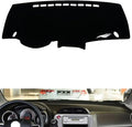 leather dashboard cover Compatible with HONDA Fit 2008-2013，dash cover（black）