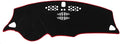X AUTOHAUX Car Dashboard Cover Nonslip Black Red Dash Cover Mat Pad for Chevrolet Malibu 16-18