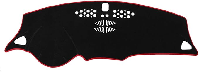 X AUTOHAUX Car Dashboard Cover Nonslip Black Red Dash Cover Mat Pad for Chevrolet Malibu 16-18