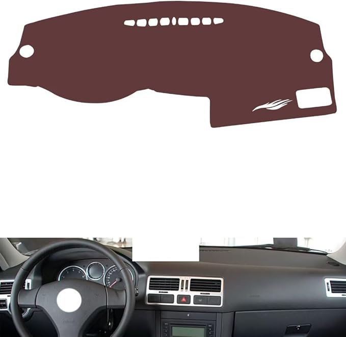 Leather Dashboard Cover Compatible with VW Golf 4 2005-2008，Dash Cover, Non-Slip Dash Cover, Dash mat Dashboard Cover, Interior Dash Covers