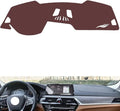 Leather Dashboard Cover Compatible with BMW New 5 Series（NO HUD） 2018-2023，Dash Cover, Non-Slip Dash Cover, Dash mat Dashboard Cover, Interior Dash Covers