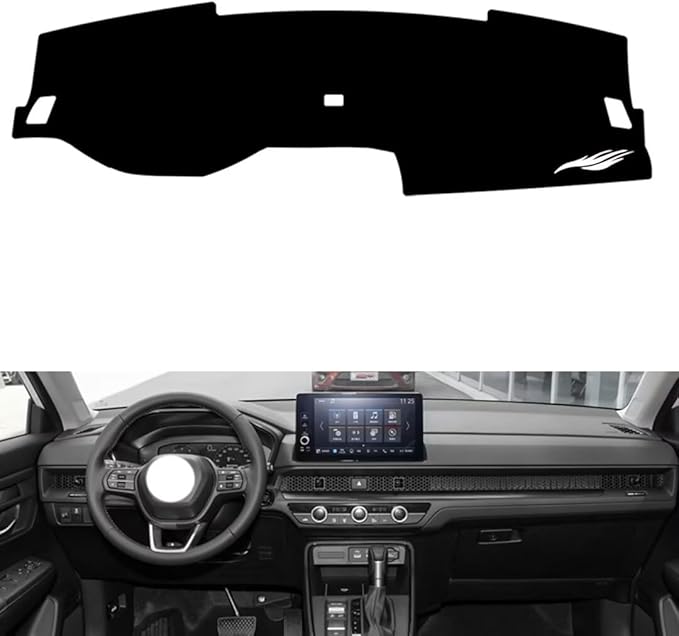 leather dashboard cover Compatible with HONDA Breeze (NO HUD,No speakers 2023，dash cover（black）